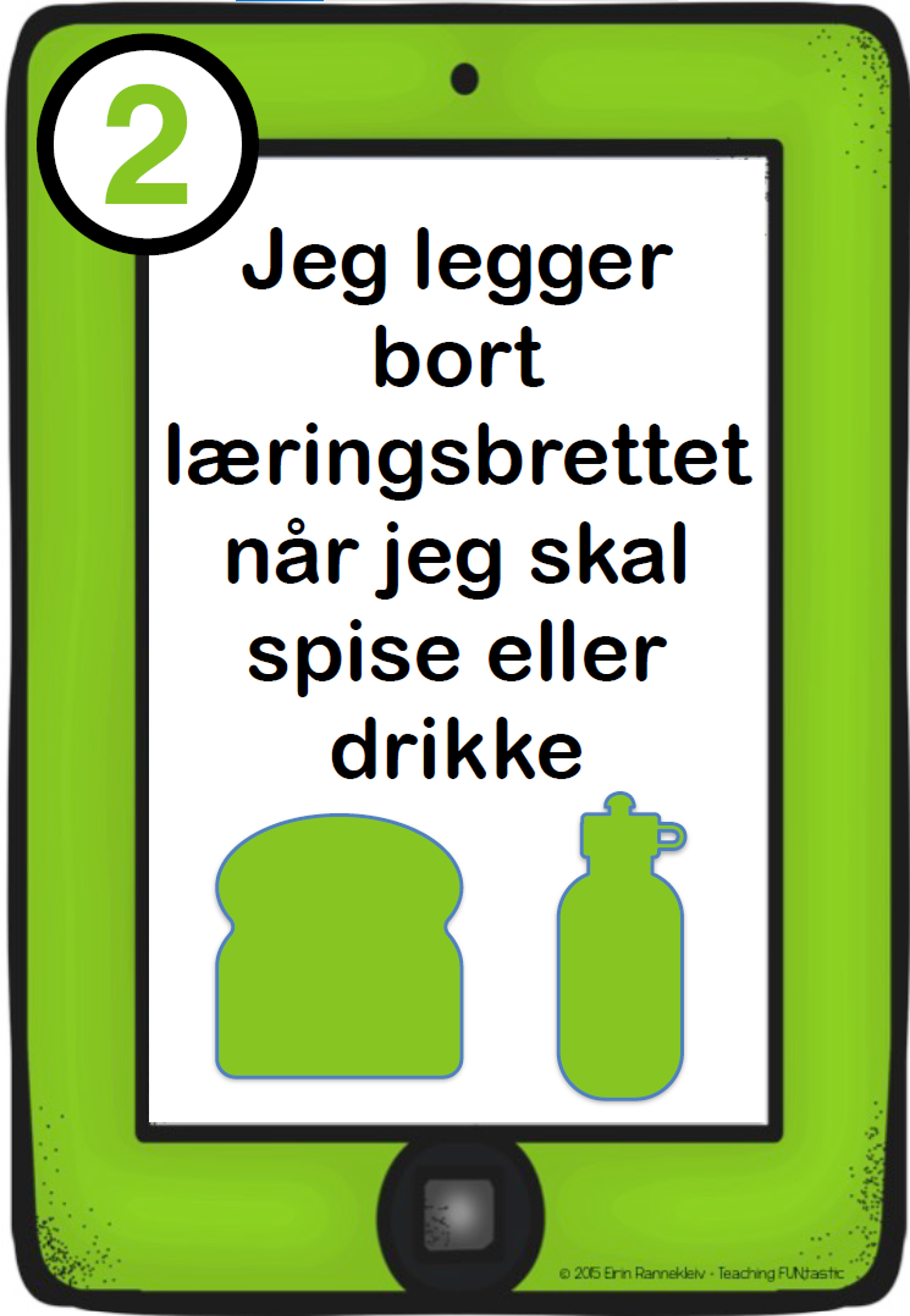 en grønn mobiltelefon